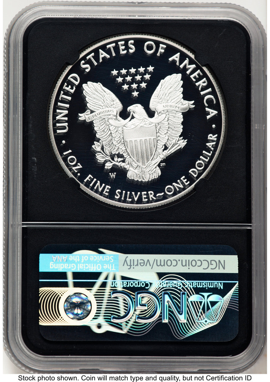 2020-W Proof Silver Eagle 1 oz FDI John Denver NGC PF70 Mercanti