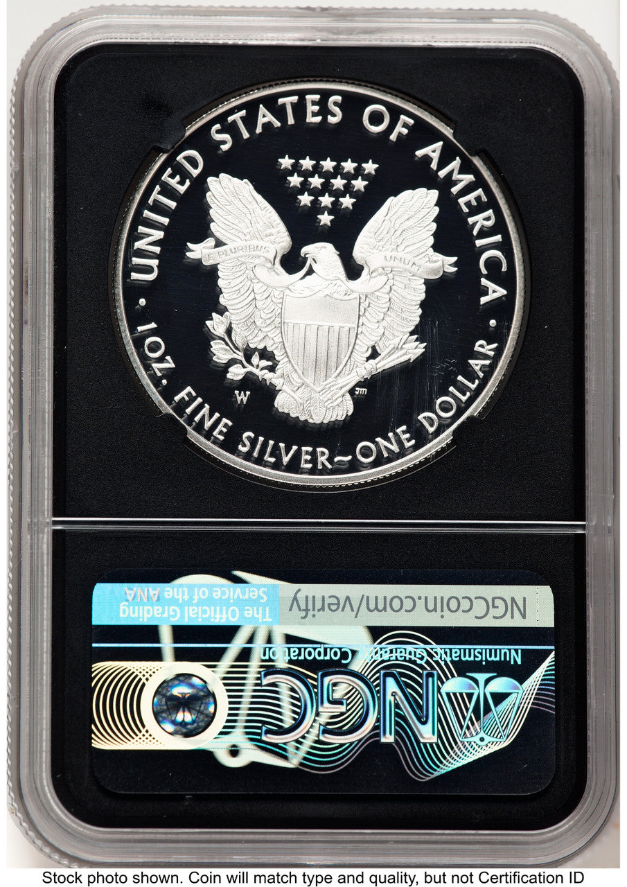 2020-W Proof Silver Eagle FDI Philadelphia NGC PF70 Mercanti Signed