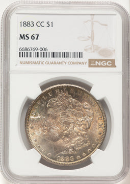 1883-CC Morgan Dollar NGC MS67 (782868019)
