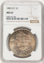 1883-CC Morgan Dollar NGC MS67 (782868019)