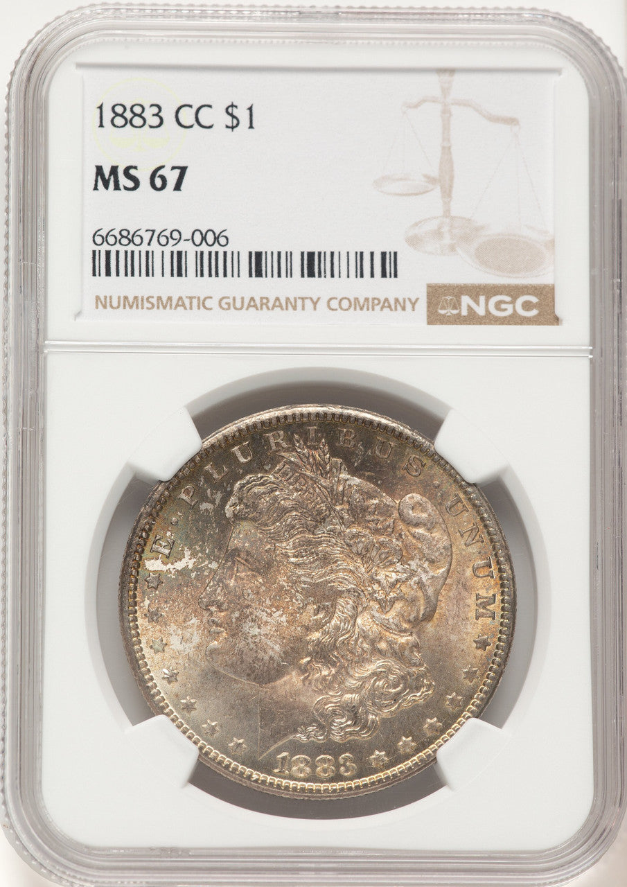 1883-CC Morgan Dollar NGC MS67 (782868019)