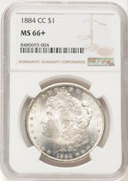 1884-CC Morgan Dollar NGC MS66+ (782868020)