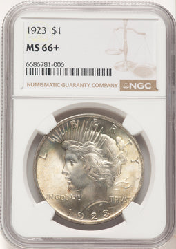 1923 Peace Dollar NGC MS66+ (782868031)
