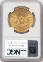 1861-S $20 Liberty Double Eagle NGC MS61
