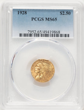 1928 $2.50 Indian Quarter Eagle PCGS MS65 (782922003)