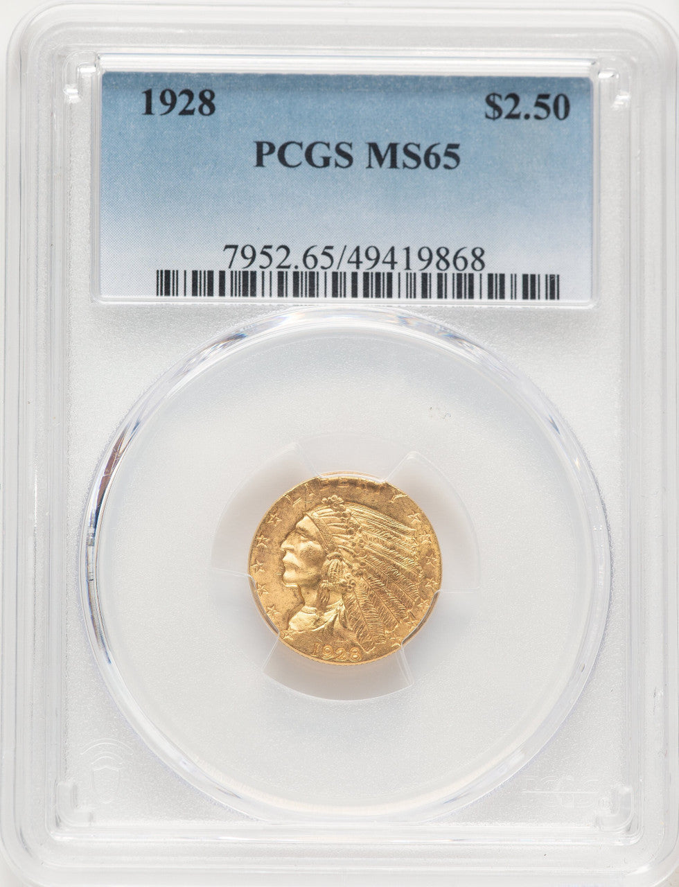 1928 $2.50 Indian Quarter Eagle PCGS MS65 (782922003)