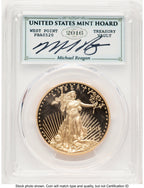 2016-W Proof Gold Eagle 1 oz WP Mint Hoard Reagan Legacy Series Michael Reagan Blue PCGS PR70