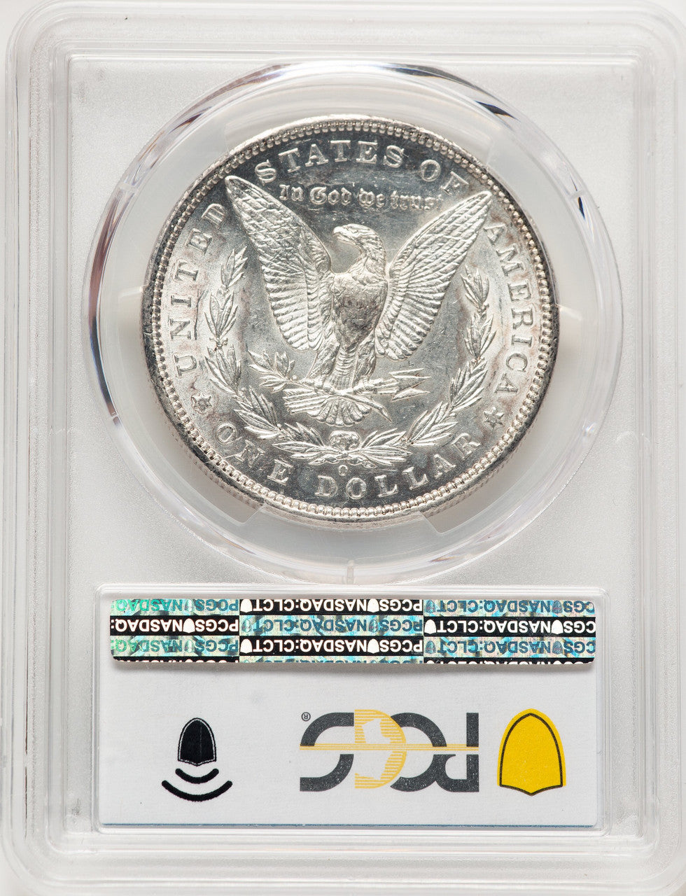 1895-O Blue Gradient Morgan Dollar PCGS AU58
