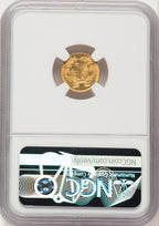 1874 G$1 Gold Dollar NGC MS63