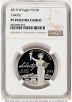 2019-W Proof Platinum Eagle 1 oz Brown Label NGC PF70