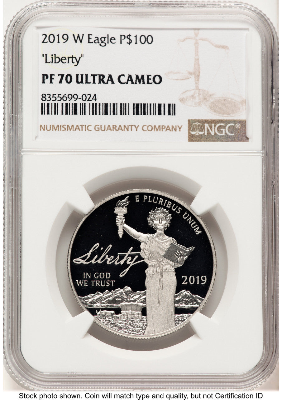 2019-W Proof Platinum Eagle 1 oz Brown Label NGC PF70