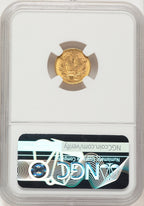 1854 G$1 Type Two Gold Dollar NGC MS64