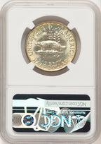 1936 50C Wisconsin Commemorative Silver NGC MS68