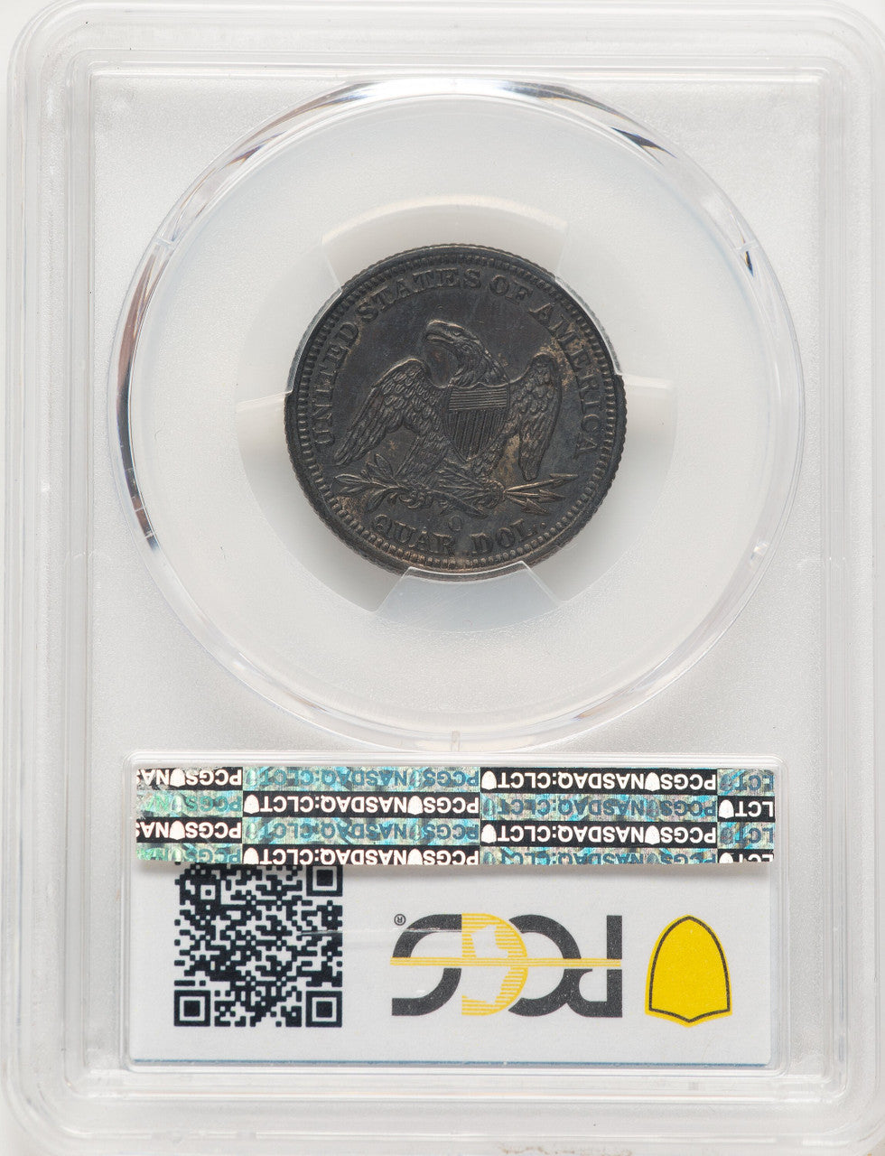 1860-O 25C Seated Quarter PCGS MS61