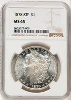 1878 8TF Morgan Dollar NGC MS65 (782962035)