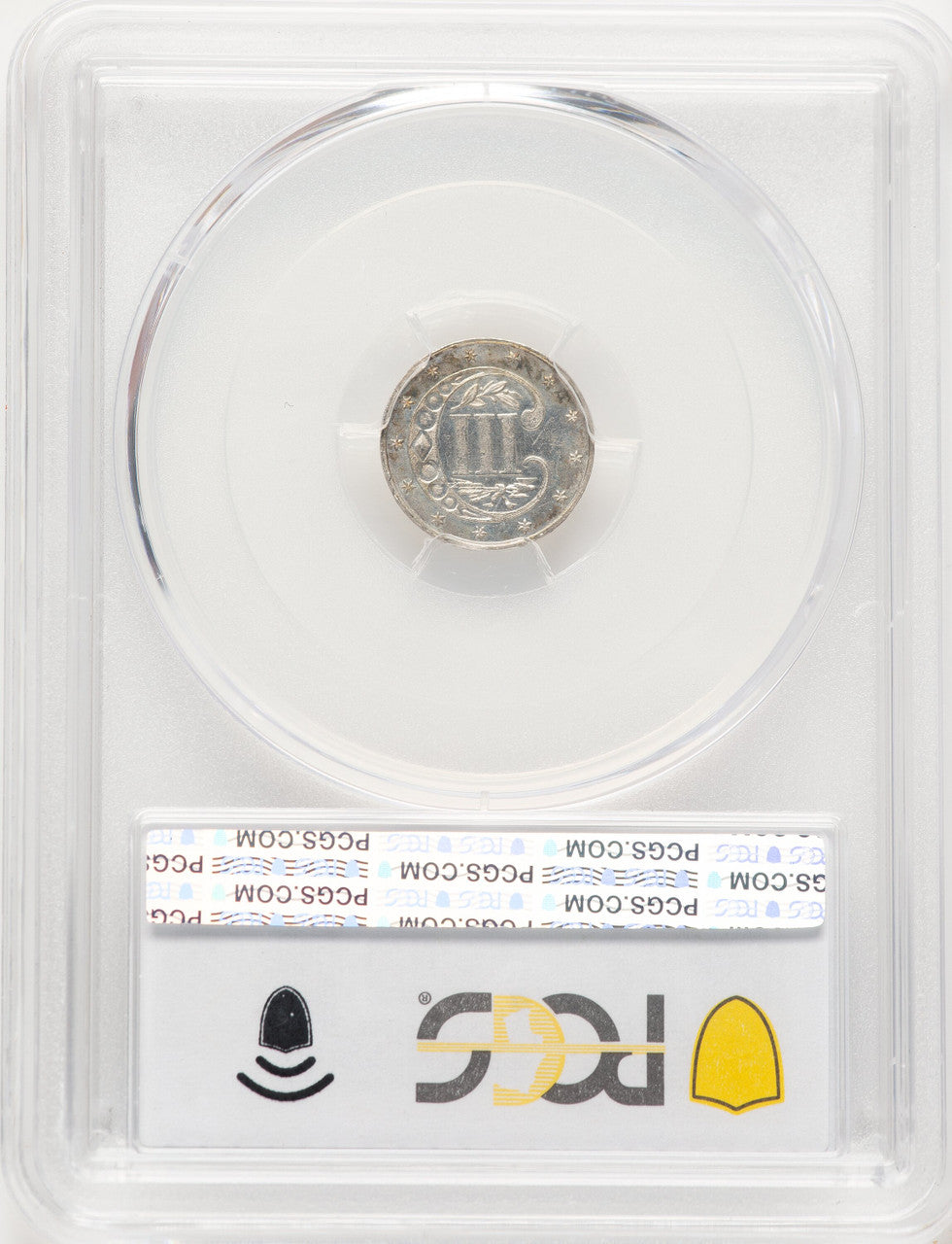 1866 3CS Three Cent Silver PCGS MS65