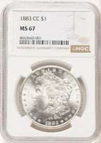 1883-CC Morgan Dollar NGC MS67 (782965024)