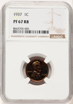 1937 1C RB Proof Lincoln Cent NGC PR67