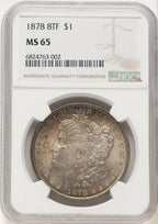 1878 8TF Morgan Dollar NGC MS65 (782991007)