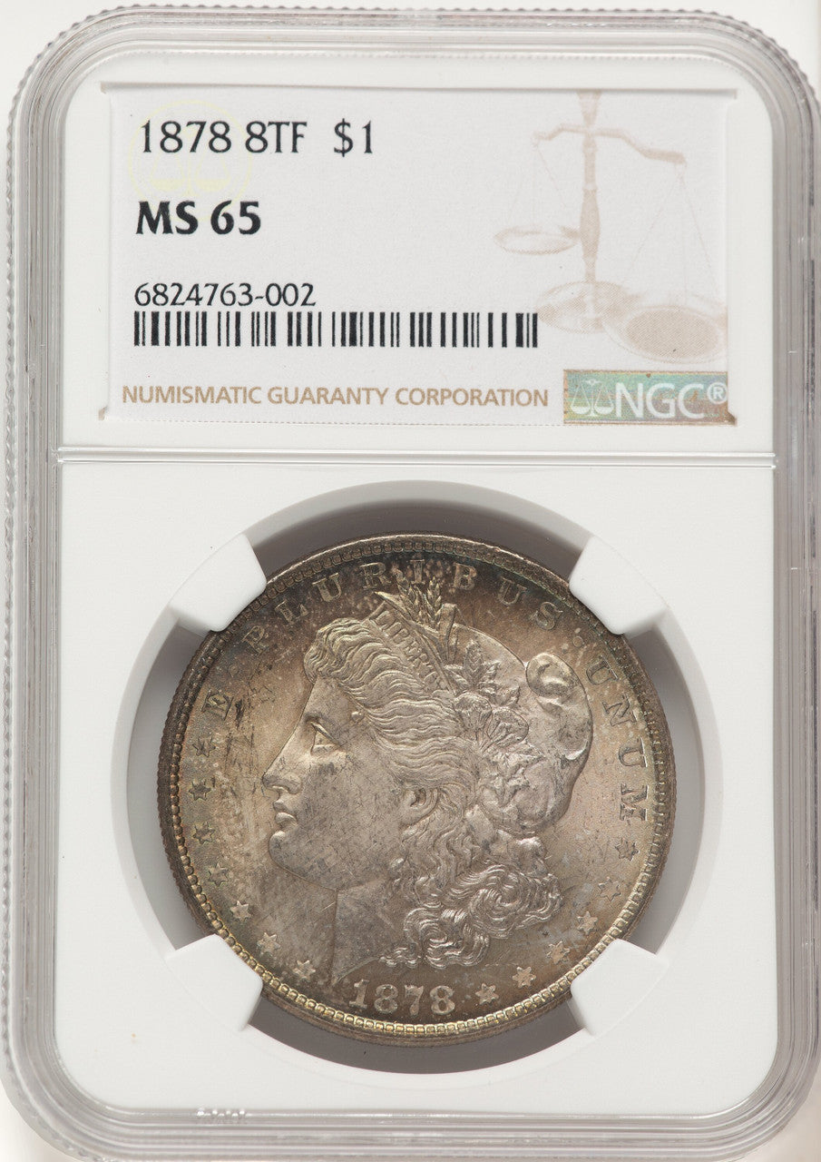 1878 8TF Morgan Dollar NGC MS65 (782991007)