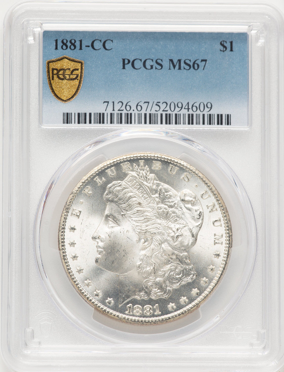 1881-CC Morgan Dollar PCGS MS67 (782991009)