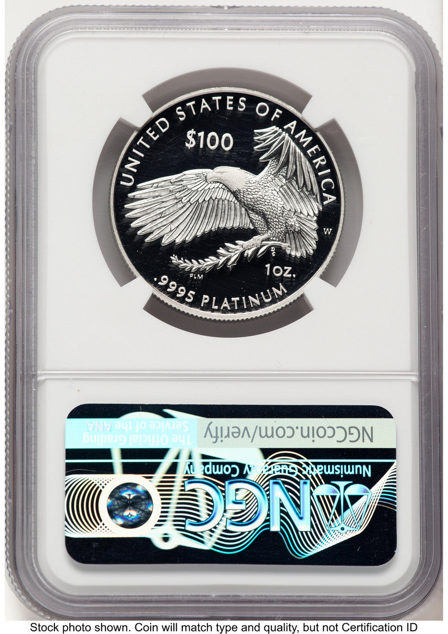 2023-W Proof Platinum Eagle 1 oz FDI American Liberty Series Label NGC PF70