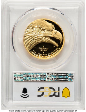 2021-W G$100 American Liberty High Relief FS Blue Gradient PCGS PR70