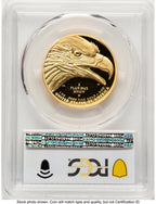 2021-W G$100 American Liberty High Relief FS Blue Gradient PCGS PR70