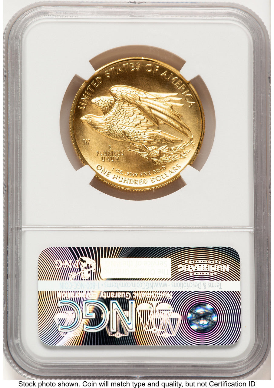 2015-W G$100 American Liberty High Relief ER Bunting Flag NGC MS70 (782998002)