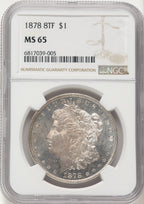 1878 8TF Morgan Dollar NGC MS65 (783003008)