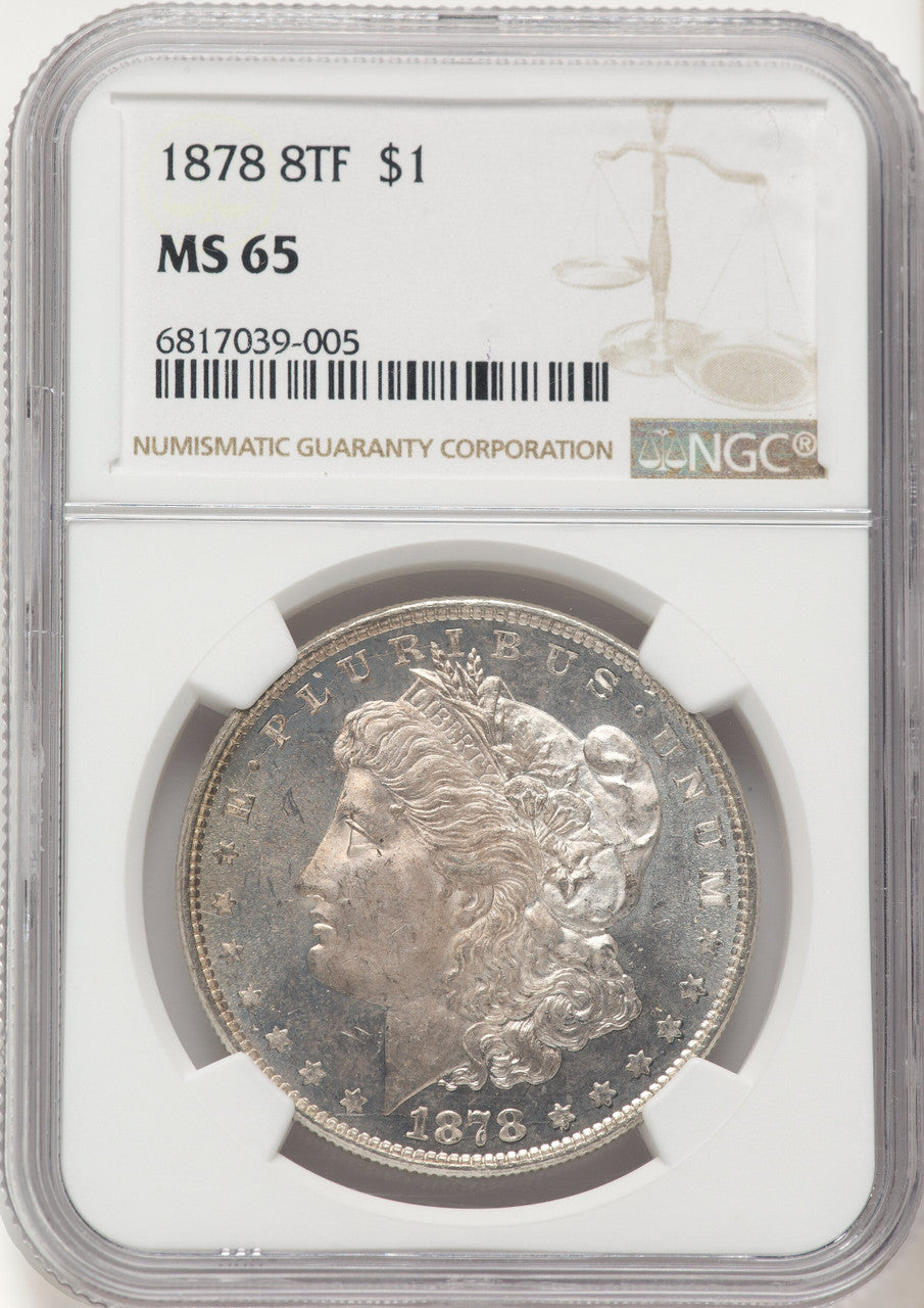 1878 8TF Morgan Dollar NGC MS65 (783003008)