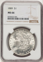1889 Morgan Dollar NGC MS66 (783003010)