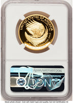 2025-W G$100 American Liberty High Relief Bunting Flag NGC PF70