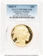 2008-W Proof Gold Buffalo 1 oz Blue Gradient PCGS PR70 (783005003)