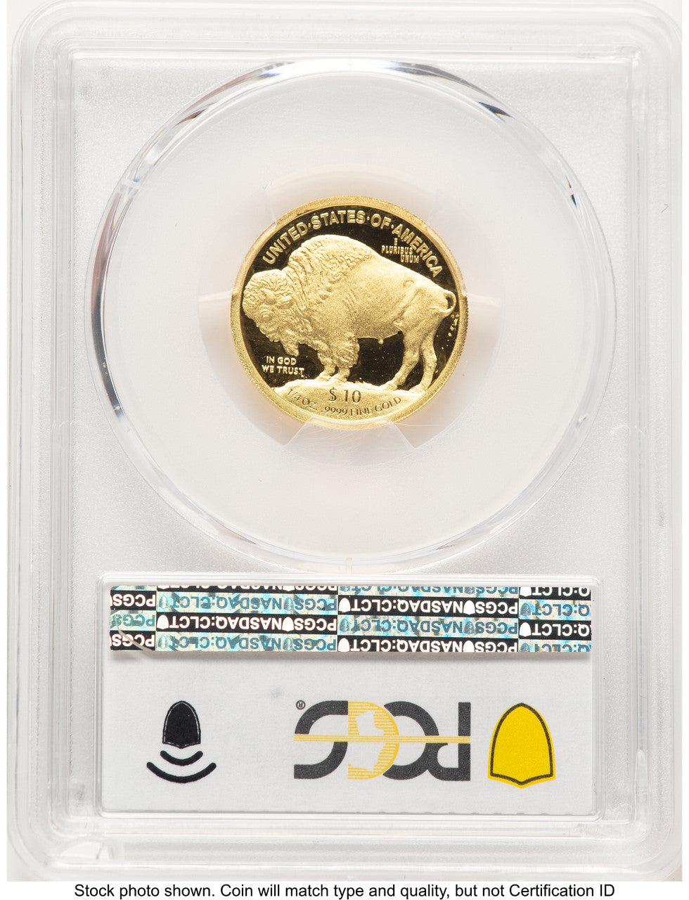 2008-W Proof Gold Buffalo 1/4 oz Blue Gradient PCGS PR70