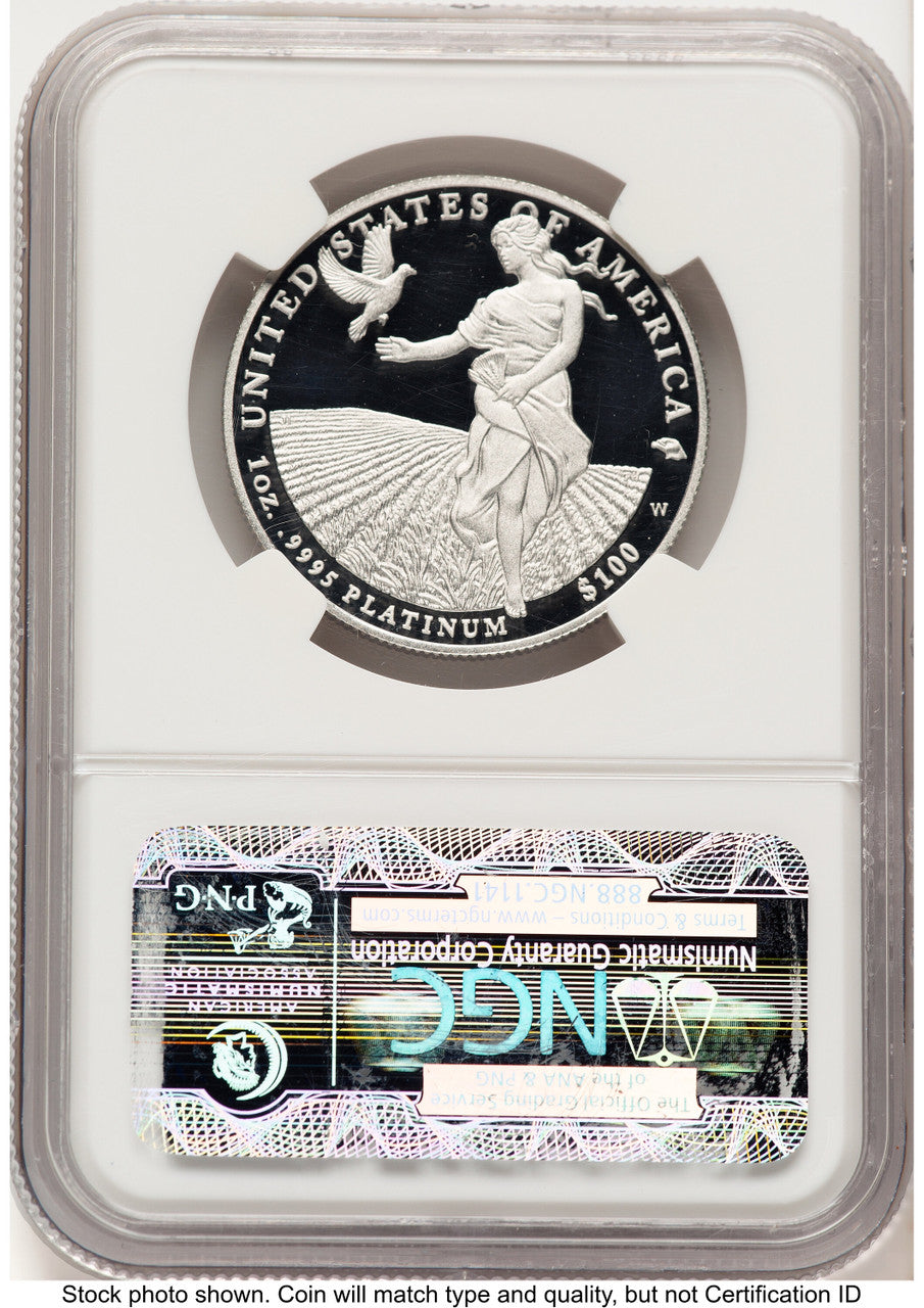 2011-W Proof Platinum Eagle 1 oz ER Blue NGC PF70