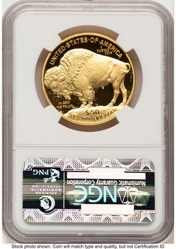 2012-W Proof Gold Buffalo 1 oz FR Blue NGC PF70