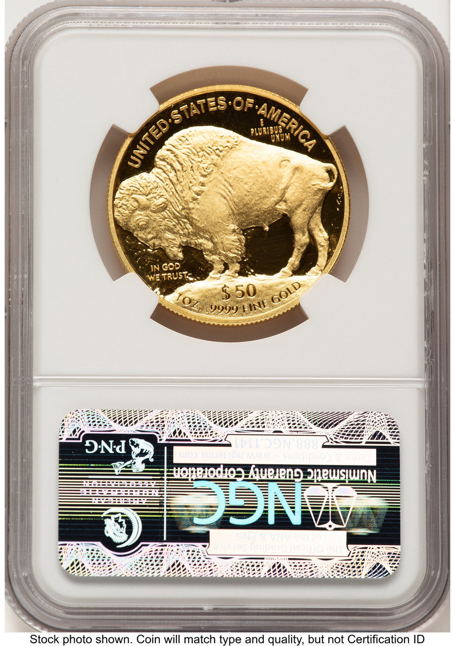 2012-W Proof Gold Buffalo 1 oz FR Blue NGC PF70
