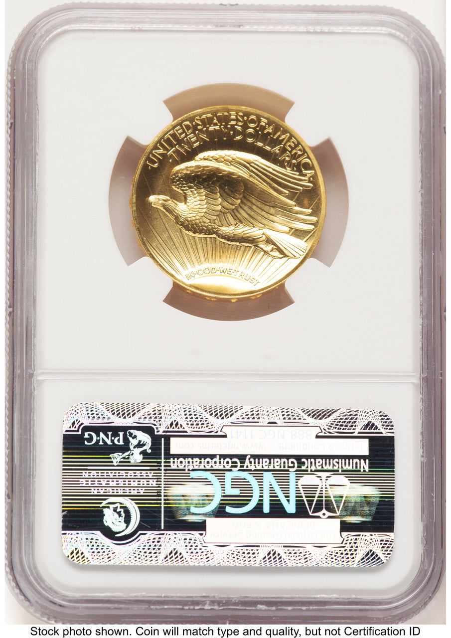 2009 G$20 Ultra High Relief Saint Gaudens Label NGC MS70 (783013006)