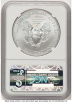 2013-W Burnished Silver Eagle 1 oz ER West Point Star Label NGC MS70
