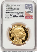2006-W Proof Gold Buffalo 1 oz Mike Castle NGC PF70