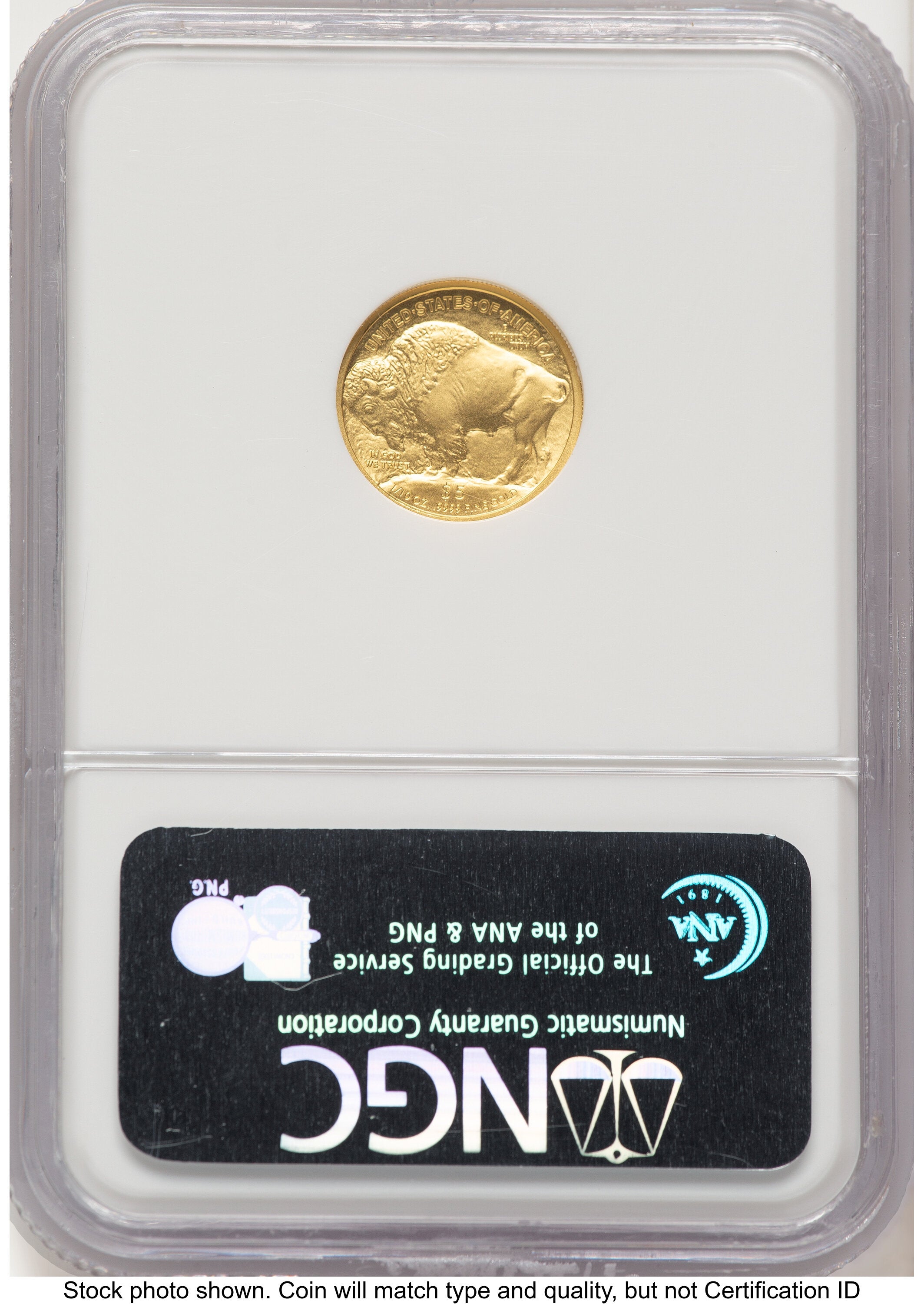 2008-W Burnished Gold Buffalo 1/10 oz Brown Label NGC MS70