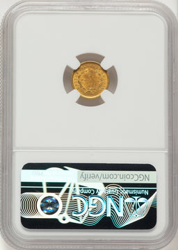 1851 G$1 Gold Dollar NGC MS63