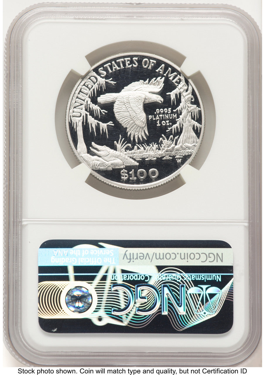 1999-W Proof Platinum Eagle 1 oz Mike Castle NGC PF70