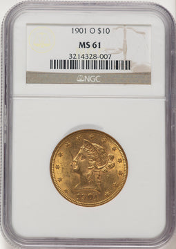 1901-O $10 Liberty Eagle NGC MS61 (783276018)