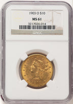 1903-O $10 Liberty Eagle NGC MS61 (783276019)
