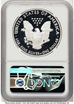 2021-W TY1 Proof Silver Eagle Congratulations Set 1 oz FDI Eagle Mountain Label NGC PF70