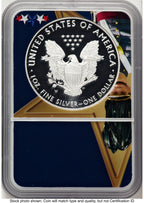 2021-W TY1 Proof Silver Eagle Congratulations Set 1 oz FDI West Point Label West Point Core NGC PF70
