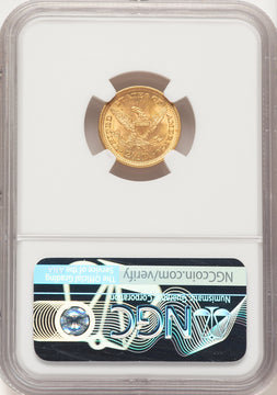 1899 $2.50 CAC Liberty Quarter Eagle NGC MS64