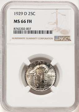 1929-D 25C FH Standing Liberty Quarter NGC MS66